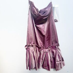 Rickie Freeman for Teri Jon Silk Lavender Strapless Dress